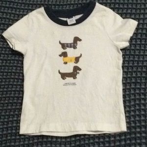 Janie and Jack dachshund boys tee 3-6 months